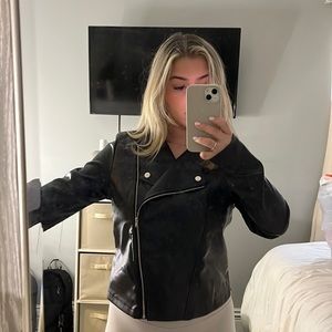 Shein leather jacket size Medium